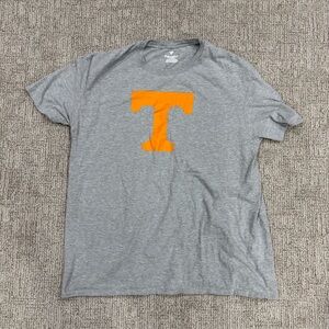 Fanatics Tennessee Volunteers Gray T-Shirt Men’s XL Orange “T” Logo NCAA